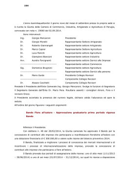 Bando per la partecipazione a mostre e fiere