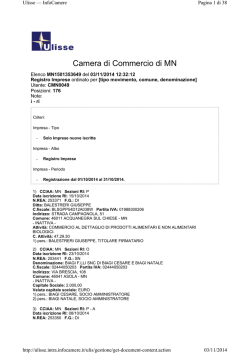 Iscrizioni - Camera di Commercio di Mantova