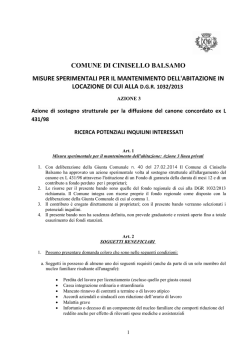 (ALLEGATO 2) - Comune di Cinisello Balsamo