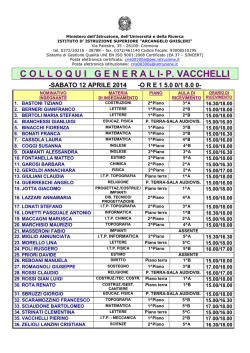 UDIENZE GENERALI-12-4-2014 SEZ. P. VACCHELLI