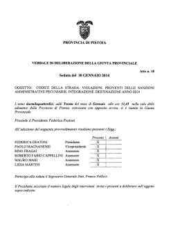 M6 - Provincia di Pistoia