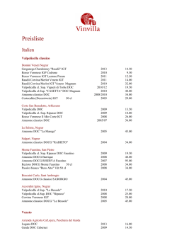 Preisliste - VinVilla
