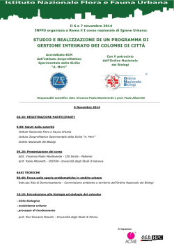 Programma corso 6-7 Novembre 2014 - Roma