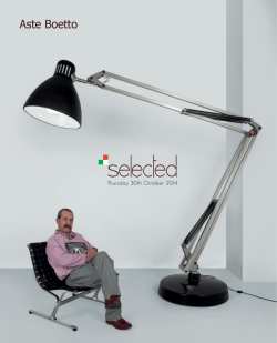 Scarica Catalogo PDF - Aste di antiquariato Boetto