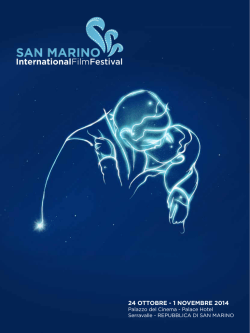 24 ottobre - 1 novembre 2014 - Il San Marino International Film