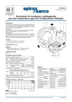 Scaricatori di condensa a galleggiante per aria