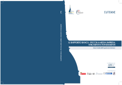 Pubblicazione Rapporto Banca-PMI