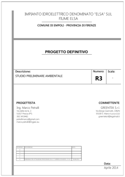 R3 Studio preliminare ambientale, aprile 2014