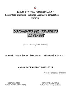 documento del consiglio di classe