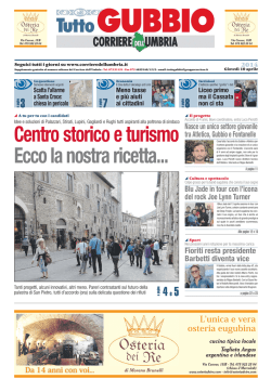 Centro storico e turismo Ecco la nostra ricetta