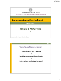 Tecniche Analitiche Parte 2