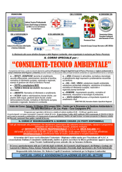 locandina - Associazione Italiana Consulenti Ambientali