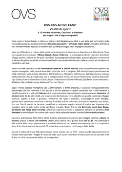 09/10/2014 Comunicato stampa tappa Palermo Via del Fante, zona
