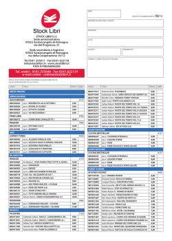 Fax 0541.622134 e-mail ordini