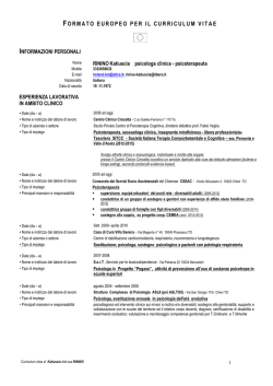 scarica il curriculum vitae
