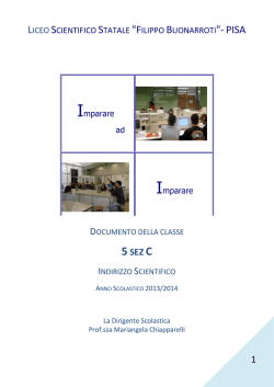 Classe 5C SCIENTIFICO SPERIMENTALE