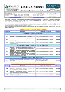 LPT - Listino Prezzi Taratura 01_14 - Rev.09