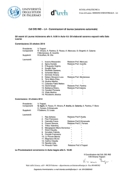 Cdl DIS IND - Universit&agrave; di Palermo