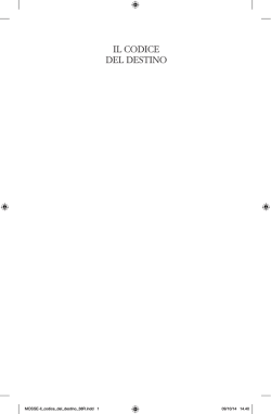 Il codIce del destIno