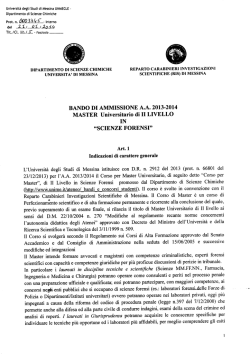 2014 unmecle 0003345 - Universit&agrave; degli Studi di Messina