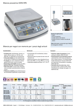 Bilancia prezzatrice KERN RPB Bilancia per negozi con memorie