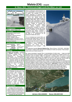 Maloia (CH) &ndash; ciaspole - gruppo camosci seregno