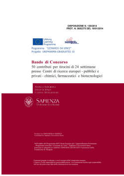 Bando di Concorso