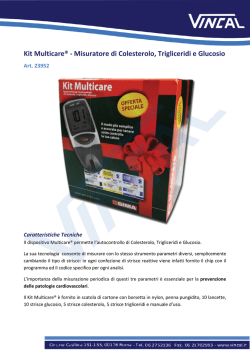 Kit Multicare&reg; - Misuratore di Cole Misuratore di Colesterolo