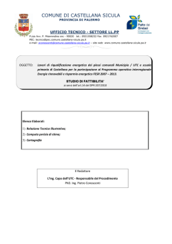 relazione illustrativa - Comune di Castellana Sicula