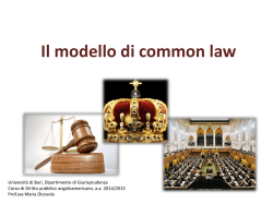 il modello di common law