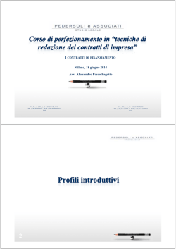 (Segue) Le principali clausole di - Web server per gli utenti dell