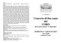 Concerto di fine anno del CORO