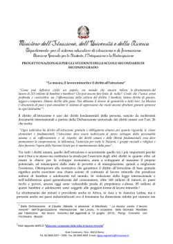 Progetto e bando di concorso pdf - Ufficio Scolastico Regionale per