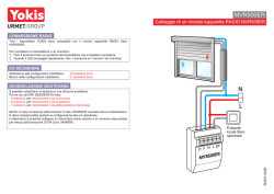 Cablaggio standard di una tapparella con un MVR500ER