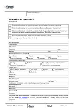 Dichiarazione di residenza - allegato 1 [14/08/2014]