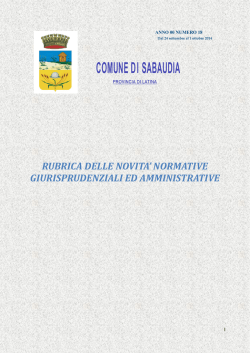 Rassegna19 - Comune di Sabaudia