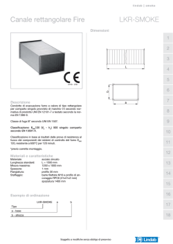 Canale rettangolare Fire LKR-SMOKE