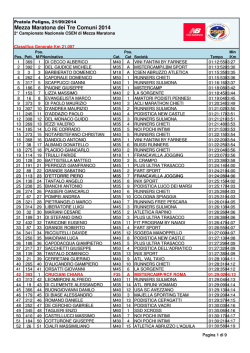 Mezza Maratona dei Tre Comuni 2014