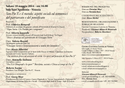 Programma e abstract - San Pio X dal Veneto a Roma