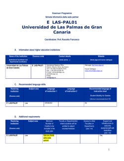 E LAS-PAL01 Universidad de Las Palmas de Gran Canaria
