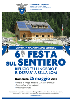 RIFUGIO &ldquo;F.LLI NORDIO e R. DeFFAR&rdquo; A SeLLA LOm