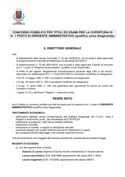 Bando - Comune di Sesto Fiorentino