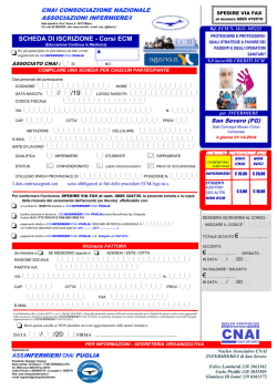 RAGIONE SOCIALE - Colloqui fra Infermieri