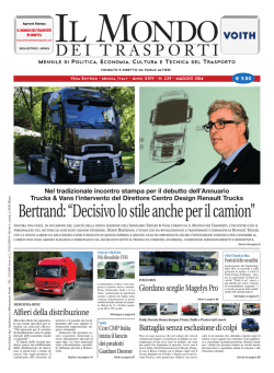 Maggio 2014 - Il Mondo dei Trasporti