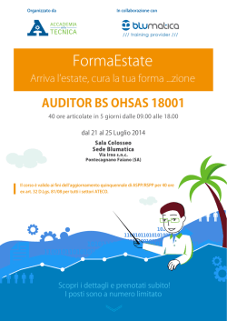AUDITOR BS OHSAS 18001