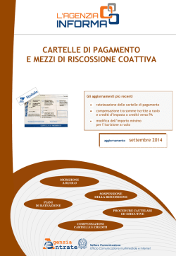 cartelle di pagamento e mezzi di riscossione coattiva