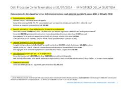 Dati - Ministero della Giustizia