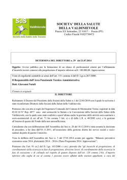 Determina n.29-21.07.2014.Avviso Pubblico