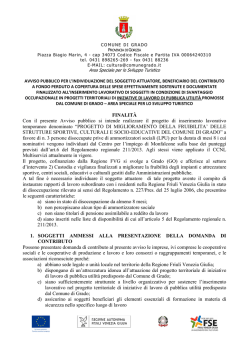 BandoCustodia - Comune di Grado