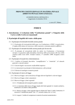 Principi costituzionali in materia penale